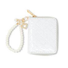 Load image into Gallery viewer, Sparkle Quilted Wallet White