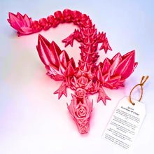 Load image into Gallery viewer, 13 Inch Metallic Neon Pink Rosewing Dragon Fidget