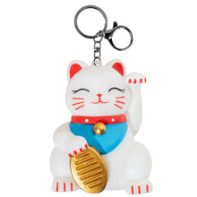 Load image into Gallery viewer, Lucky Cat Light Up Bag Charm