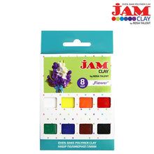 Load image into Gallery viewer, Jam Polymer Clay Flower Set Of 8