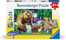 Load image into Gallery viewer, 2 x 24 PC Lovable Woodland Friends Puzzle