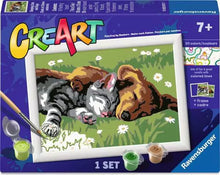 Load image into Gallery viewer, CreArt Sleeping Cat And Dog