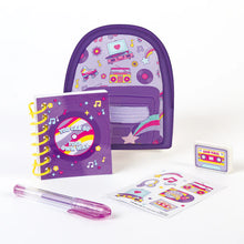 Load image into Gallery viewer, Retro Gamer Mini Backpack Keychain With Stationery