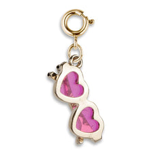 Load image into Gallery viewer, Gold Heart Sunglasses Charm