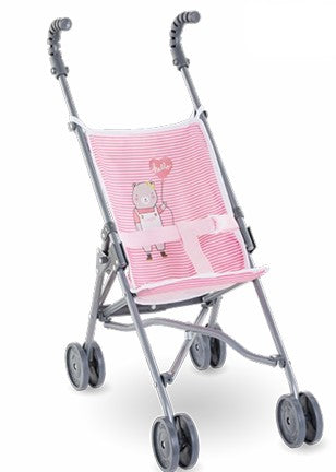 Pink Stripe Umbrella Stroller