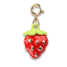 Load image into Gallery viewer, Gold Strawberry Charm