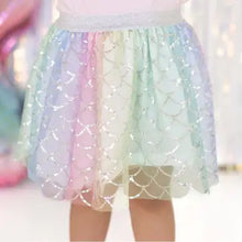 Load image into Gallery viewer, Rainbow Mermaid Tutu Skirt Size 2-4