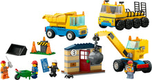 Load image into Gallery viewer, Construction Trucks And Wrecking Ball Crane