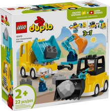 Load image into Gallery viewer, Duplo 3 In 1 Construction Vehicles