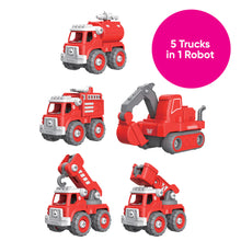 Load image into Gallery viewer, 5-In-1 Truck-O-Bot Fire Rescue