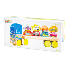 Load image into Gallery viewer, Cubika Wooden Truck With Cars
