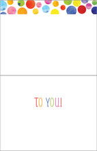 Load image into Gallery viewer, Watercolor Birthday Dots Card