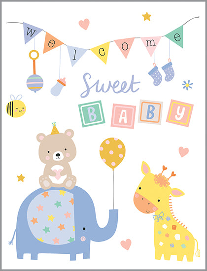 Welcome Sweet Baby Friends Card