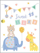 Load image into Gallery viewer, Welcome Sweet Baby Friends Card