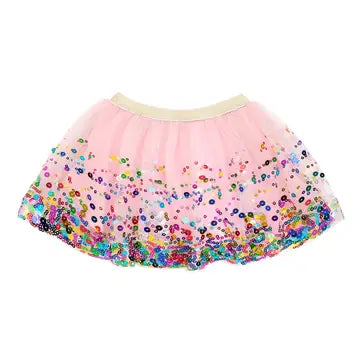 Pink Confetti Tutu Size 6-8