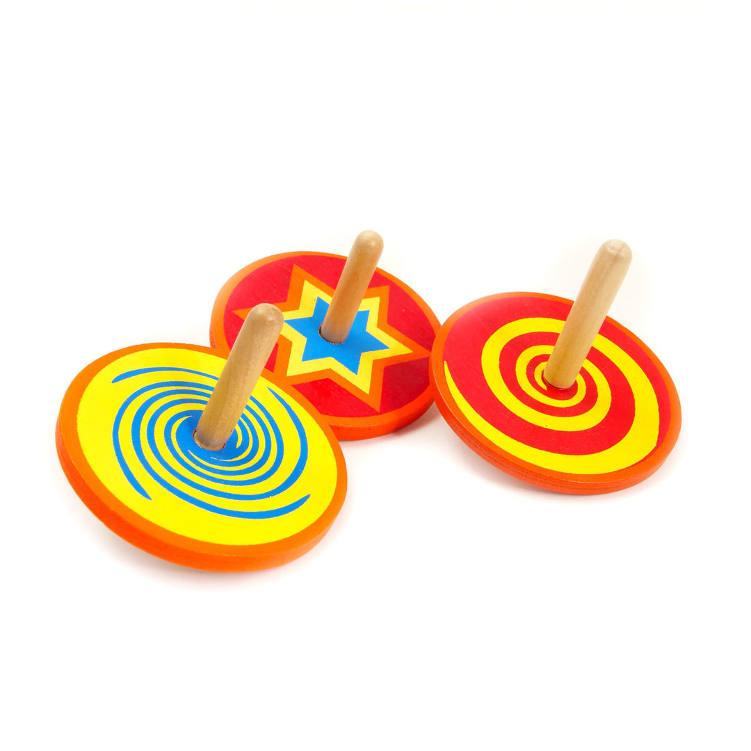 Colourful Wooden Spinning Top