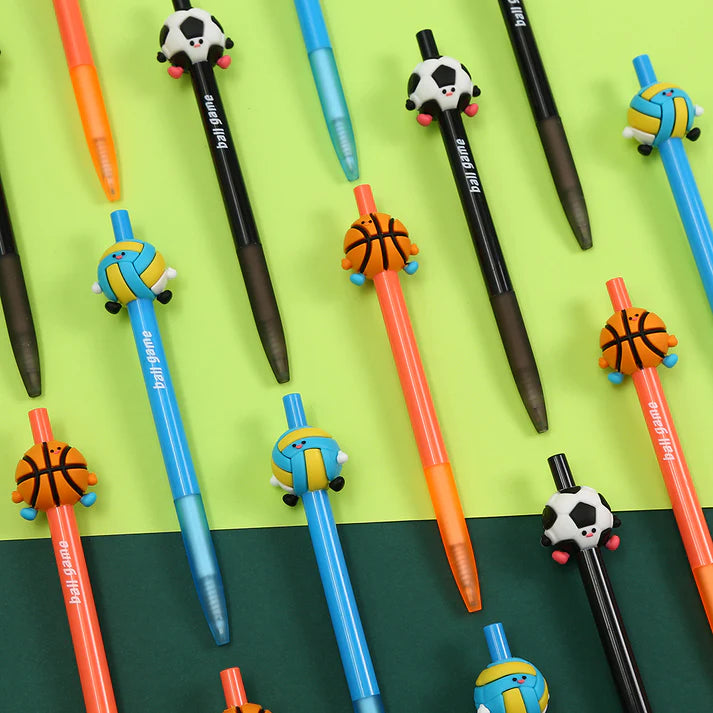 Sports Ball Game Retractable Gel Pen