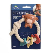 Load image into Gallery viewer, Ritzy Rattle Silicone Teether Rattles Highland Cow