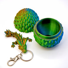 Load image into Gallery viewer, Crystal Dragon Egg Mini Keychain Fidget