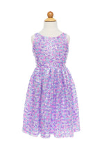 Load image into Gallery viewer, Purple Party Sequins Dress Size 5-6