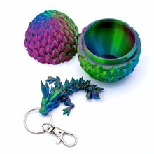 Load image into Gallery viewer, Crystal Dragon Egg Mini Keychain Fidget