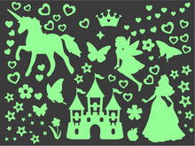 Load image into Gallery viewer, Fairy Tale Everyday Glow In The Dark Wall Stickers