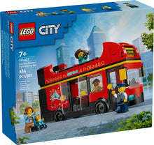 Load image into Gallery viewer, City Red Double-Decker Sightseeing Bus