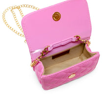 Load image into Gallery viewer, Pearl Handle Message Charm Handbag Hot Pink