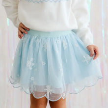 Load image into Gallery viewer, Glitter Snowflake Scalloped Tutu Size 4-6