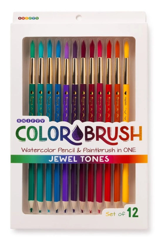 Jewel Tones Colorbrush Watercolor Pencil & Paintbrush