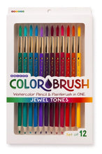Load image into Gallery viewer, Jewel Tones Colorbrush Watercolor Pencil &amp; Paintbrush