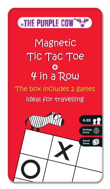 Magnetic 4 In A Row & Tic Tac Toe Travel Tin