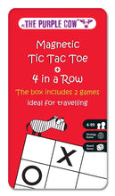 Load image into Gallery viewer, Magnetic 4 In A Row &amp; Tic Tac Toe Travel Tin
