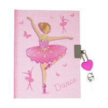 Load image into Gallery viewer, Bejewelled Ballerina Scented Lockable Diary