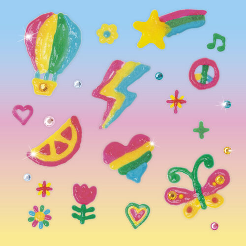 Paint & Peel Jelly Stickers Glitter Goals