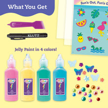 Load image into Gallery viewer, Paint &amp; Peel Jelly Stickers Glitter Goals