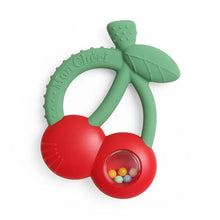 Load image into Gallery viewer, Bitzy Shake Silicone Teether With Rattle Cherries