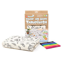 Load image into Gallery viewer, Color And Learn Tablecloth Kit