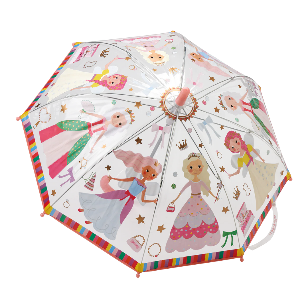 Princess Transparent Color Changing Umbrella