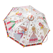 Load image into Gallery viewer, Princess Transparent Color Changing Umbrella