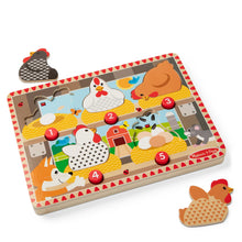 Load image into Gallery viewer, Happy Hens Push To Pop Puzzle