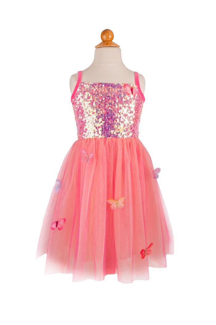 Butterfly Bliss Dress Hot Pink Size 7-8
