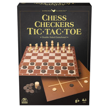 Load image into Gallery viewer, Classics Chess, Checkers &amp; Tic Tac Toe