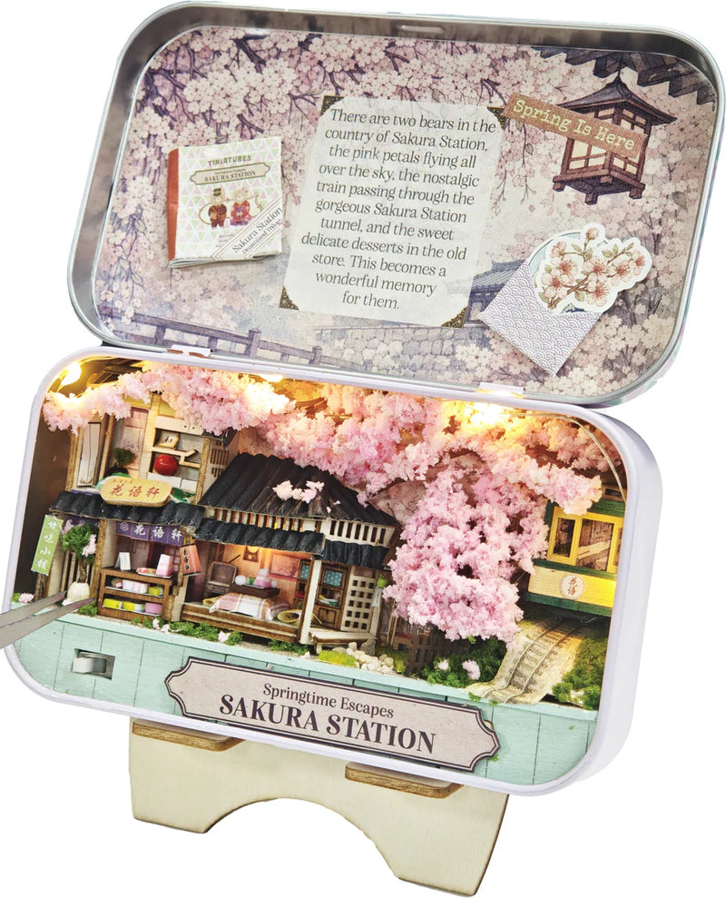 DIY Mini Tiniatures Sakura Station