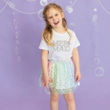 Load image into Gallery viewer, Rainbow Mermaid Tutu Skirt Size 6-8Y