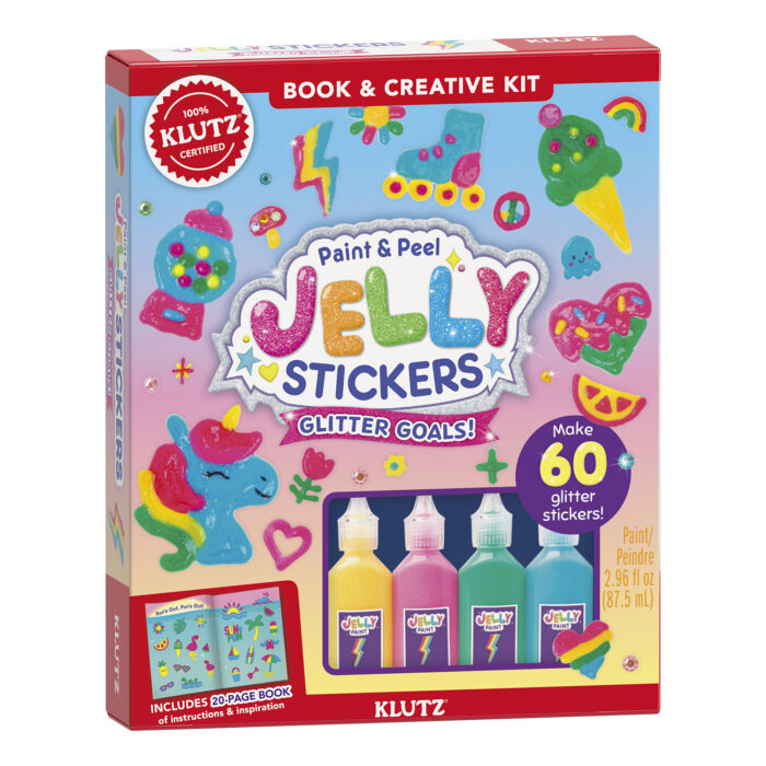 Paint & Peel Jelly Stickers Glitter Goals