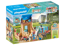 Load image into Gallery viewer, Horse Stall With Amelia And Whisper