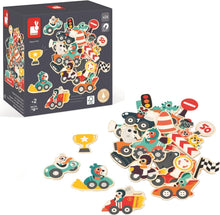Load image into Gallery viewer, Wooden Car Magnets 24 Pieces