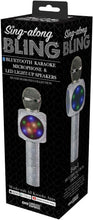 Load image into Gallery viewer, Sing A Long Bling Karaoke Microphone Silver