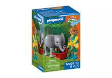 Load image into Gallery viewer, Zoo: Baby Elephant And Zookeeper
